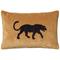 Chhatwal & Jonsson Embroidered Black Panther Cushion Cover 40x60 cm, Masala Yellow – kuva 6