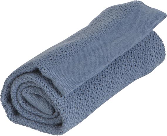 Vinter & Bloom Soft Grid Torkkupeitto, Denim Blue – kuva 5/7