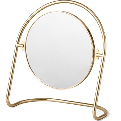 Nimbus Mirror Table Polished Brass - Menu