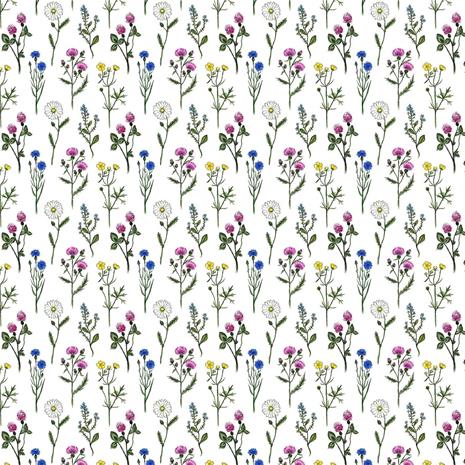 Arvidssons Textil Midsommar kangas Multi