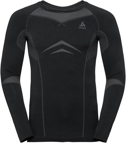 Odlo Men's Performance Evolution Warm Long-Sleeve Baselayer Top Grafiitti