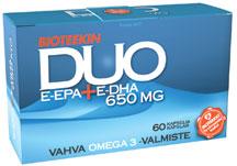 Bioteekin Duo E-EPA + E-DHA 650 mg, 120 kaps.