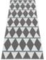 Horredsmattan Zigge muovimatto harmaa 70 x 250cm