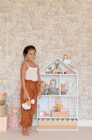 DOLLHOUSE SOFT WOOL WHITE - 147-01 Tapetti