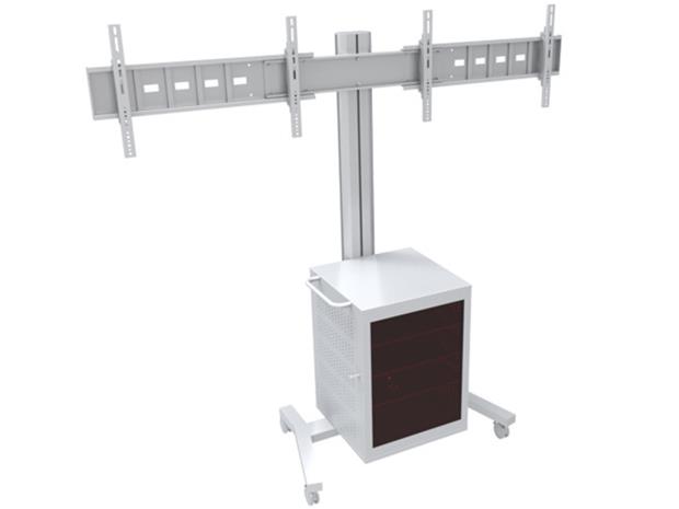 Multibrackets Public Display Stand 180 Dual MediaBox, av/mediateline