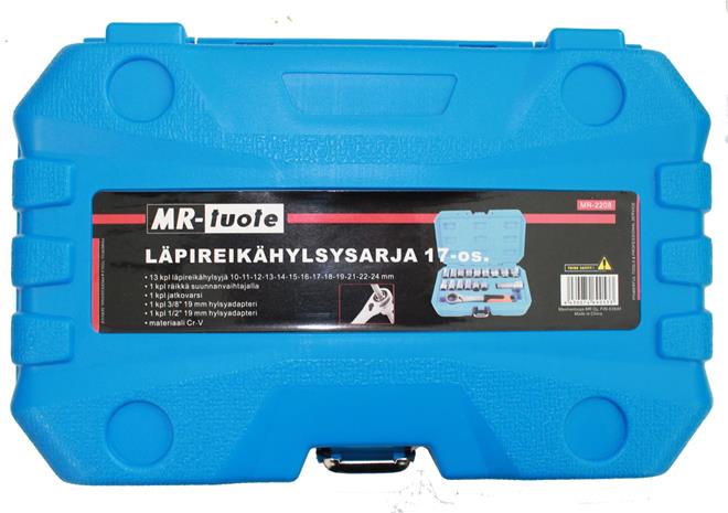Läpireikähylsysarja 10-24mm