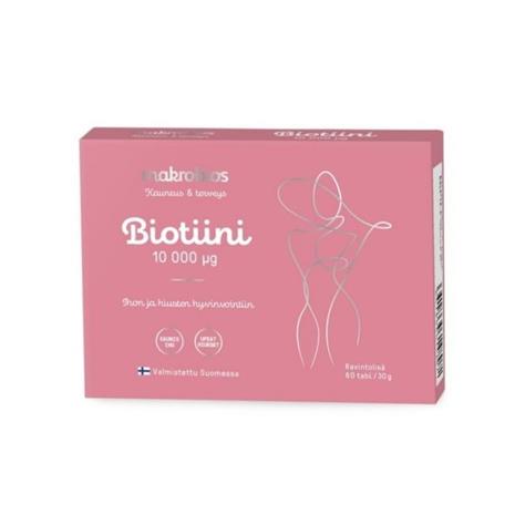 Makrobios Biotiini 10 mg 60 tabl. – kuva 1/3