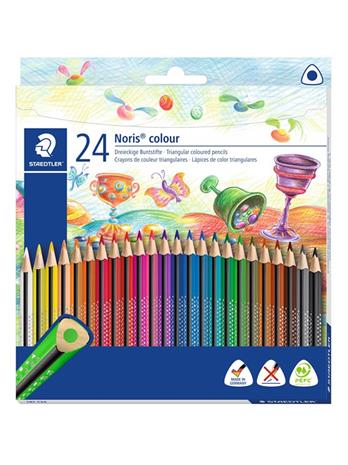 Staedtler - Noris Color Triangle Coloured Pencils, 24 pc (187 C24)