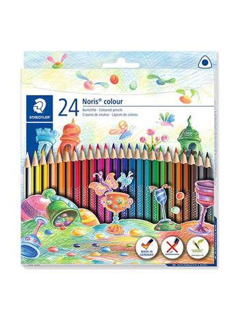 Staedtler - Noris Color Triangle Coloured Pencils, 24 pc (187 C24)