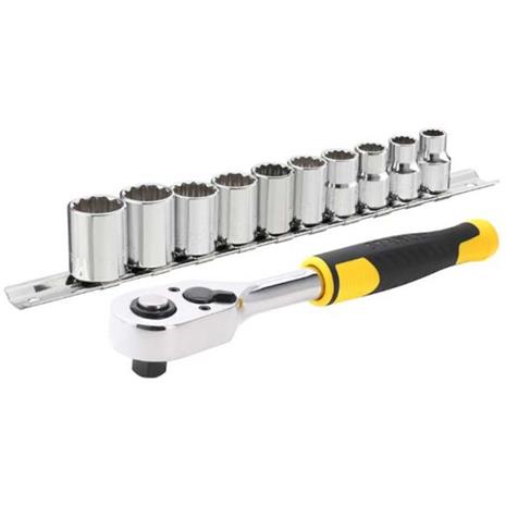Kuusiohylsysarja Stanley STMT82670-0; 3/8; 11 kpl.