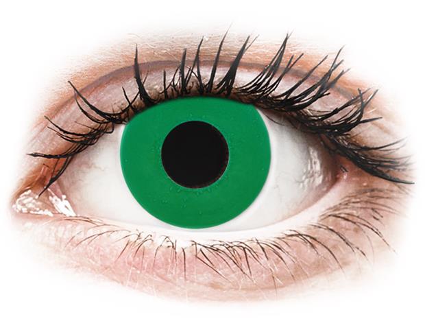 Gelflex CRAZY LENS - Emerald Green - piilolinssit tehoilla (2 kpl)