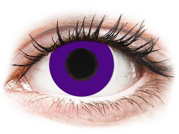 Gelflex CRAZY LENS - Solid Violet - piilolinssit ilman näönkorjausta (2 kpl)