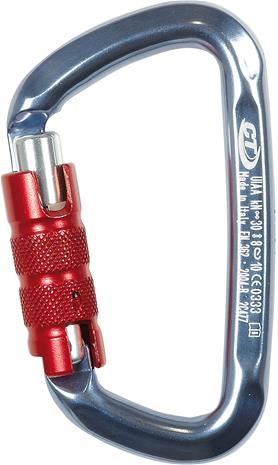 Climbing Technology D-Shape TG Sulkurengas, harmaa
