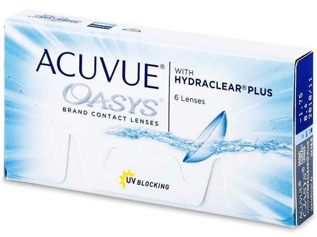 Acuvue Oasys with Hydraclear Plus, 1-2 viikon piilolinssit 6 kpl – kuva 7/8