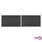 vidaXL Puutarha-aita WPC 353x106 cm harmaa – kuva 1