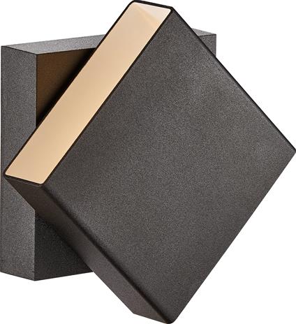 Nordlux LED-ulkoseinälamppu Turn, himmennettävä, musta