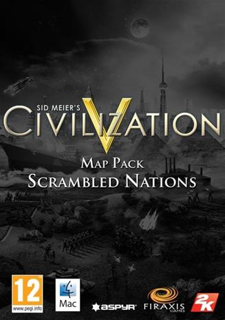 Civilization V (5) - Scrambled Nations Map Pack, Mac-peli