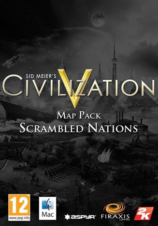 Civilization V (5) - Scrambled Nations Map Pack, Mac-peli