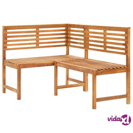 vidaXL Kulmapenkki 140 cm akaasiapuu – kuva 1/8