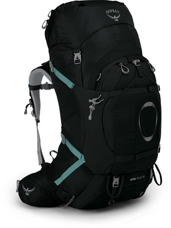 Osprey Ariel Plus 70 - Reppu - Musta