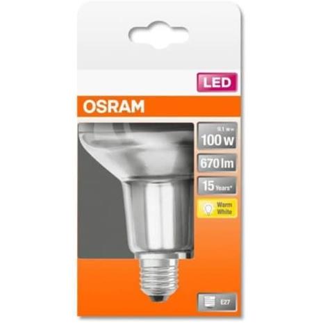 OSRAM OSRAM-LED-heljastin E27 R80 9,1W 36Â°