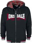 Lonsdale London - Nateby - Vetoketjuhuppari - Miehet - Musta