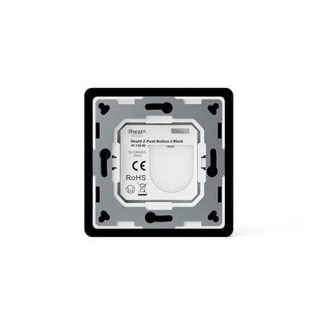 Heatit Z-Push Button 2 Black (4512680), katkaisin – kuva 6/8