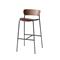 &Tradition Pavilion Bar stool Av9, walnut/Black – kuva 1