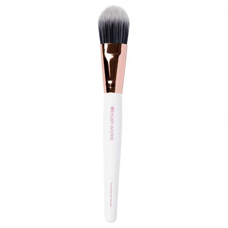 brushworks Foundation Brush - White/Gold