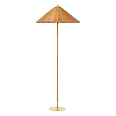 Gubi 9602 Lattiavalaisin, Messinki/ Wicker Willow