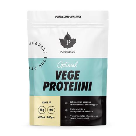 Puhdistamo Optimal Vegeproteiini vanilja 600 g