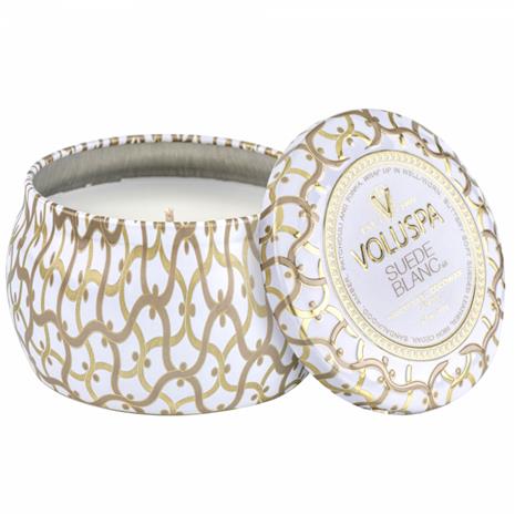 Voluspa Suede Blanc Classic Boxed Candle 60h