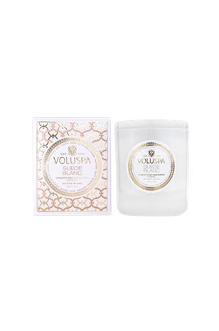 Voluspa Suede Blanc Classic Boxed Candle 60h