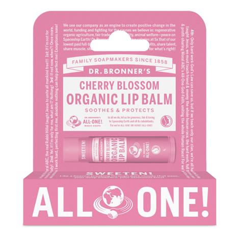 Dr Bronners Cherry Blossom Organic Lip Balm – kuva 2/8