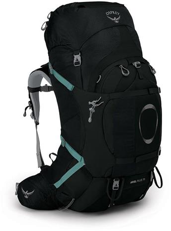 Osprey Ariel Plus 70 - Reppu - Musta