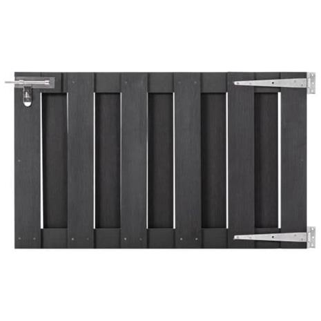 vidaXL Puutarhaportti WPC 100x60 cm harmaa