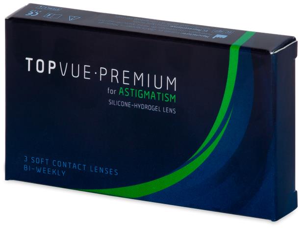 TopVue Premium for Astigmatism, kahden viikon piilolinssit 3 kpl – kuva 1/2