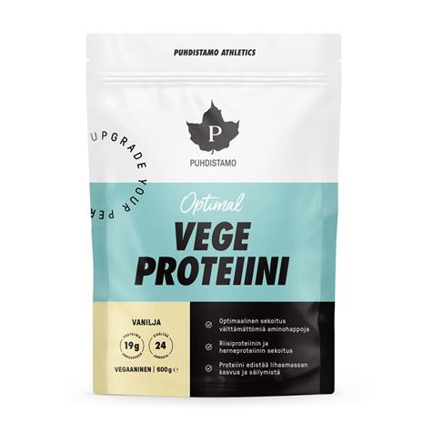Puhdistamo Optimal Vegeproteiini vanilja 600 g