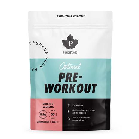 Puhdistamo Optimal Pre-Workout, aminohappojauhe 350 g