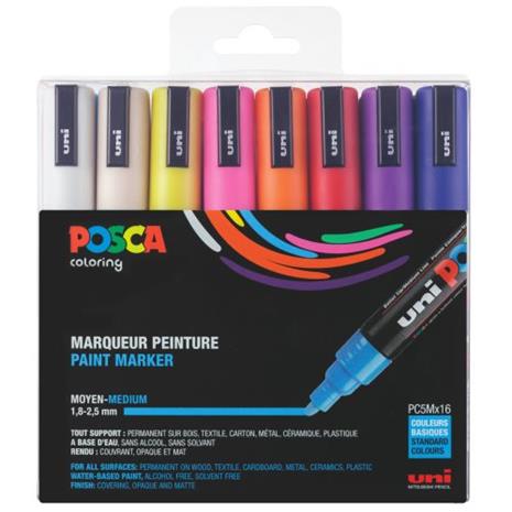 Posca - PC5M - Medium Tip Pen, 16 pc – kuva 4/8