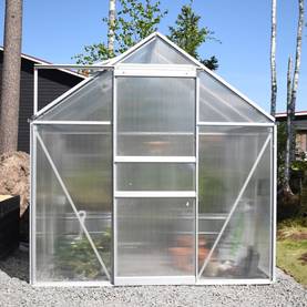 Green Land alumiinirunkoinen kasvihuone 4,8 m² musta