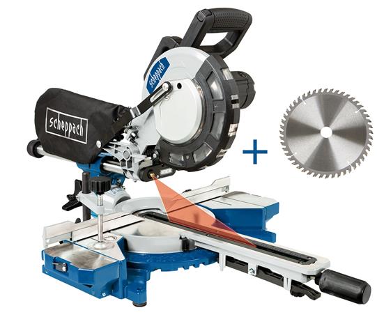 Scheppach HM216 2000W, katkaisu- ja jiirisaha – kuva 7/8
