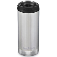 Klean Kanteen TKWide termospullo 355ml (Wide Café-korkki), harjattu teräs