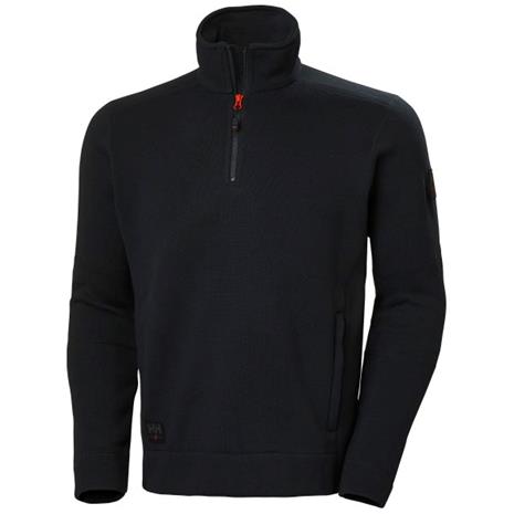 H/H Workwear Kensington Fleecetakki musta M – kuva 1/3