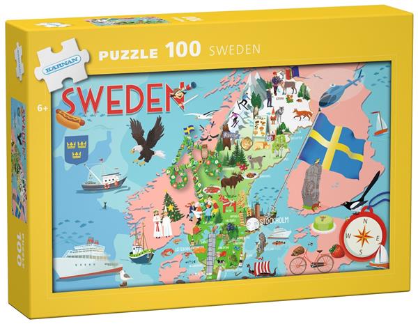 Sweden, Palapeli, 100 palaa, Egmont Kärnan