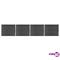vidaXL Aitapaneelisarja WPC 699x146 cm harmaa – kuva 1