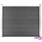 vidaXL Aitapaneeli WPC 180x146 cm musta – kuva 2