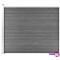 vidaXL Aitapaneeli WPC 175x146 cm harmaa – kuva 1