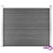 vidaXL Aitapaneeli WPC 180x146 cm harmaa – kuva 2