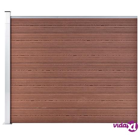 vidaXL Aitapaneeli WPC 175x146 cm ruskea